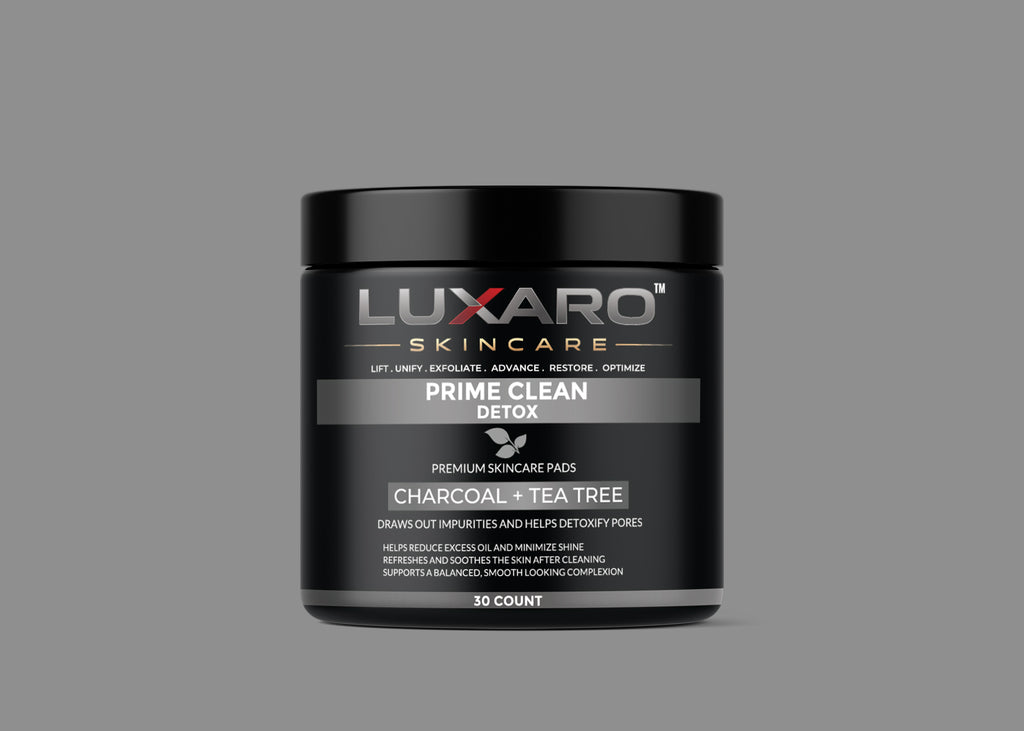 LUXARO Prime Clean Detox Pads 30 count Jars – Deep Facial Clean + Oil Control