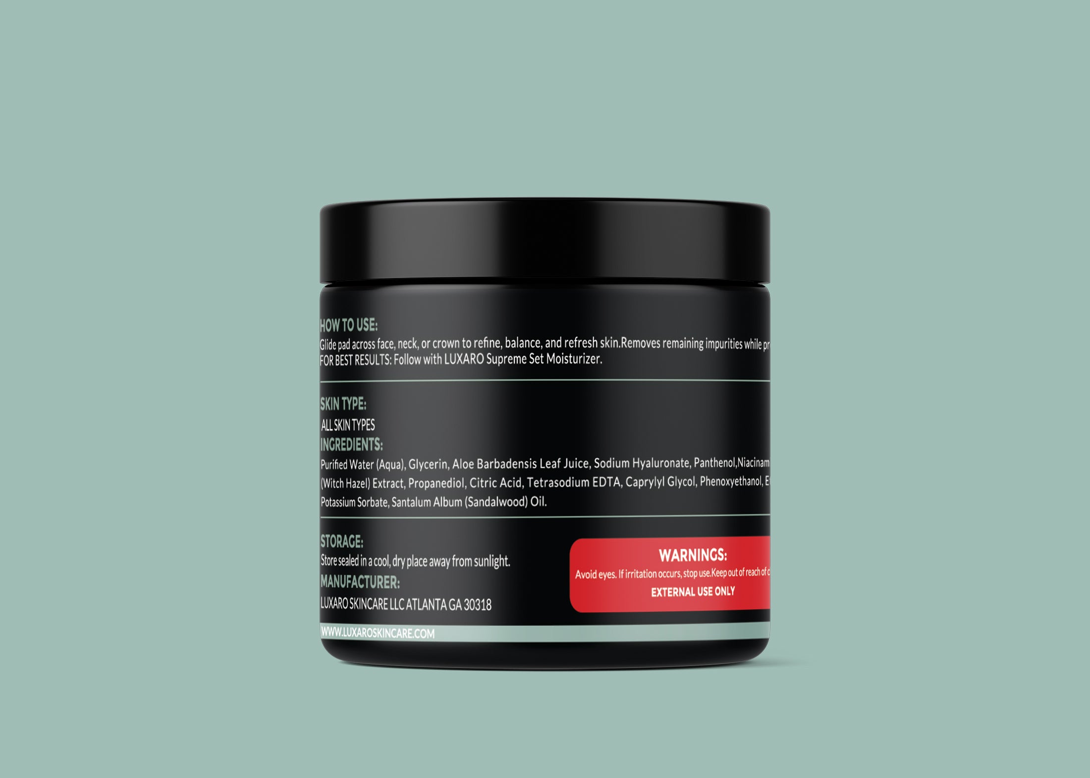 LUXARO Toned™ Hydra Balance Pads 30 Count