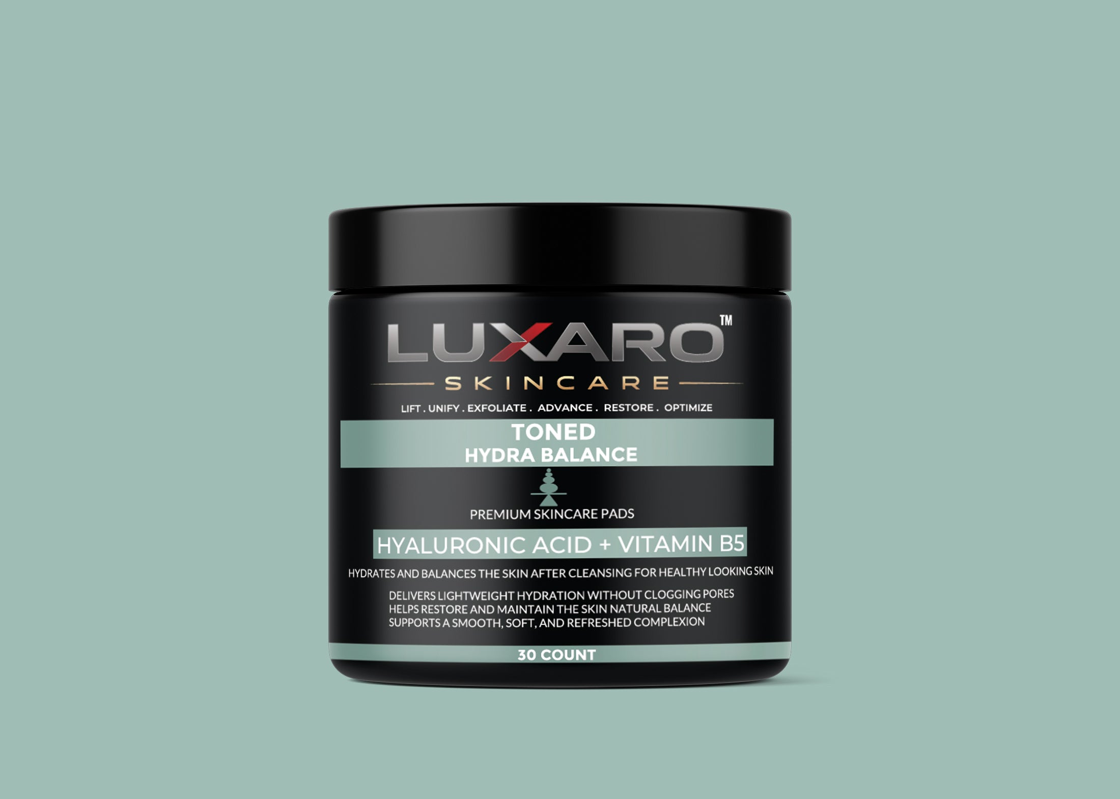 LUXARO Toned™ Hydra Balance Pads 30 Count